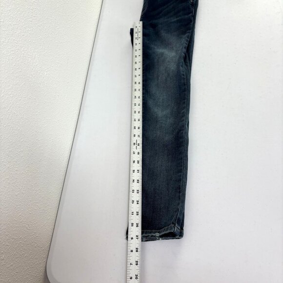 Free People Distressed Overalls Size 24 Blue Denim Jeans Bib Side Zipper - Picture 13 of 15